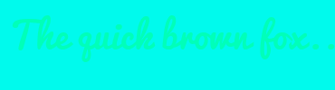 Image with Font Color 00FFB9 and Background Color 00FAED